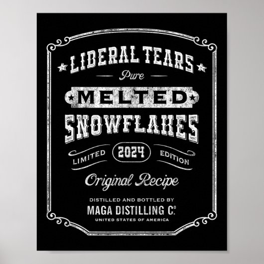 Liberal Tears gesmolten sneeuwvlokken  Whiskey La Poster (Voorkant)