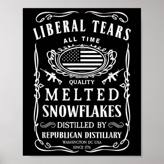 Liberal Tears Shirt Grappig Republikeins Conservat Poster (Voorkant)