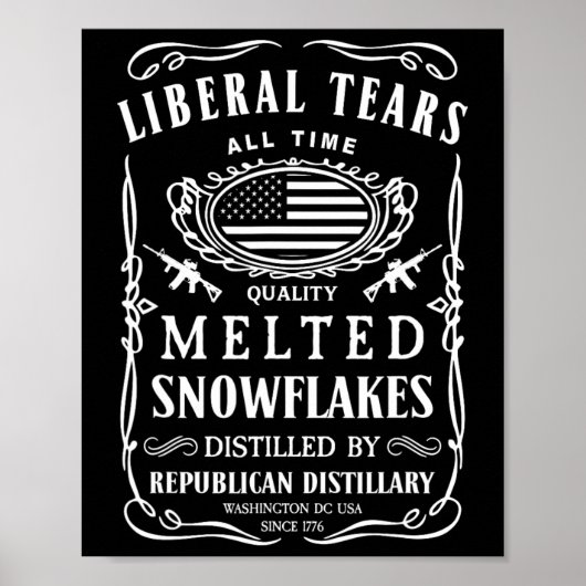 Liberal Tears Shirt Grappig Republikeins Conservat Poster (Voorkant)