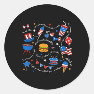 Liberale 4 juli subtiele boodschap verzet tegen Tr Ronde Sticker