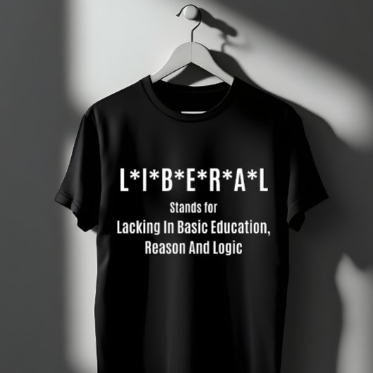 Liberale Afkorting: Gebrek aan Basis Onderwijs T-shirt
