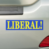 Liberale Bumpersticker (Op auto)
