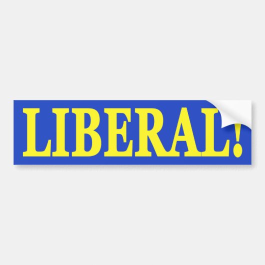 Liberale Bumpersticker (Voorkant)