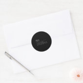 Liberale definitie ronde sticker (Envelop)