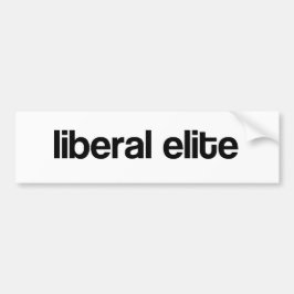 liberale elite bumpersticker