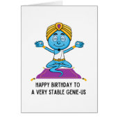 Liberale Humor Birthday Kaart Zeer stabiel Genius (Voorkant)