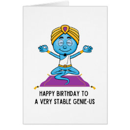 Liberale Humor Birthday Kaart Zeer stabiel Genius