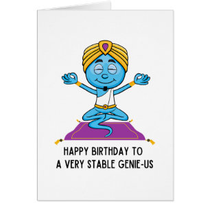 Liberale Humor Birthday Kaart Zeer stabiel Genius