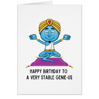 Liberale Humor Birthday Kaart Zeer stabiel Genius