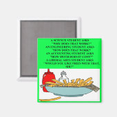 liberale kunsten wetenschap fastfood grap magneet (Voorkant / Achterkant)