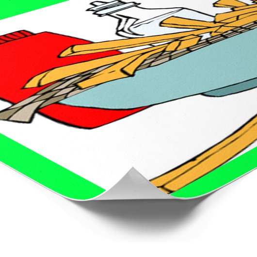 liberale kunsten wetenschap fastfood grap poster (Hoek)