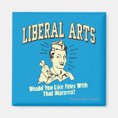 liberale kunsten : zoals groeten met diploma ' s magneet (Voorkant)