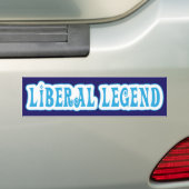 Liberale Legende / Stemblauwe Bumpersticker (Op auto)