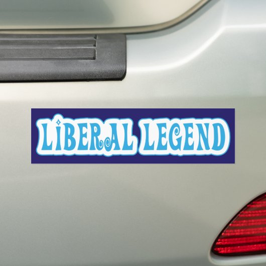 Liberale Legende / Stemblauwe Bumpersticker (Op auto)