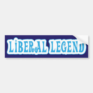 Liberale Legende / Stemblauwe Bumpersticker