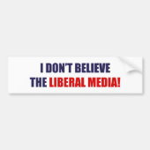Liberale media bumpersticker (Voorkant)