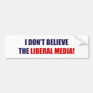 Liberale media bumpersticker