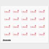 Liberale Partij Logo Ronde Sticker (Vel)