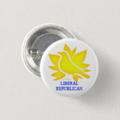 liberale republikein ronde button 3,2 cm (Voorkant /achterkant)