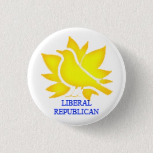 liberale republikein ronde button 3,2 cm (Voorkant)