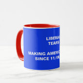 Liberale tranen - Donald Trump Post Mok (Voorkant links)