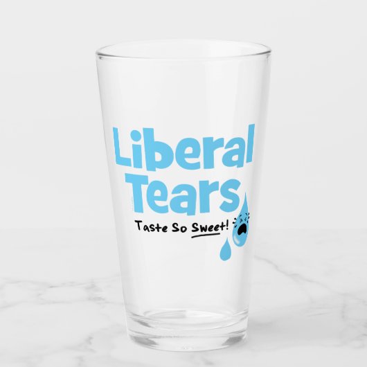 Liberale tranen smaten zo lekker glas (Voorkant)