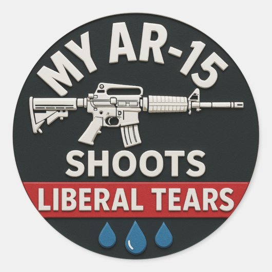LIBERALE TRANEN STICKERS (Voorkant)