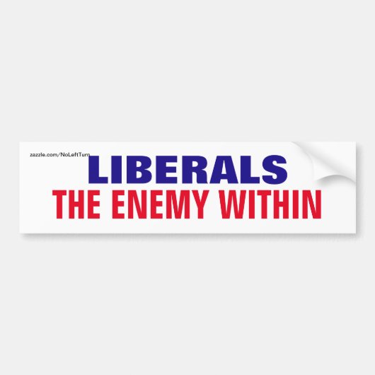 liberalen binnen de eu bumpersticker (Voorkant)