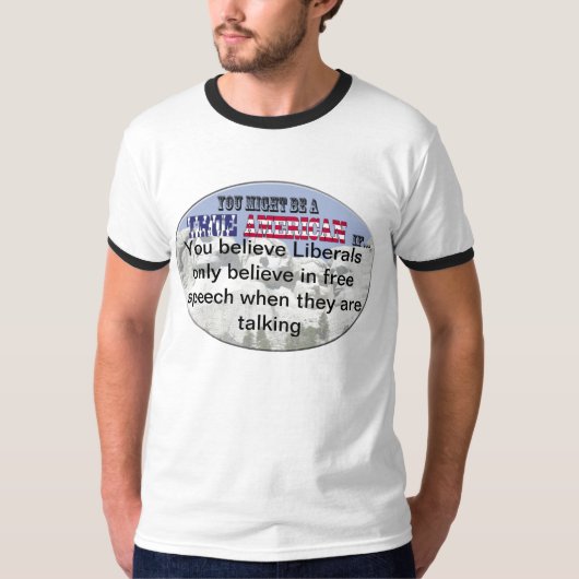Liberalen en vrije meningsuiting t-shirt (Voorkant)