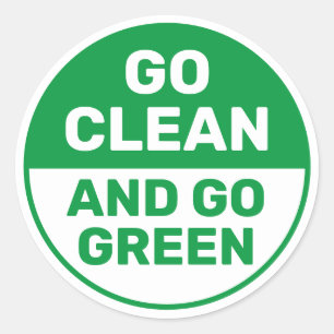 Liberalen gaan voor schone en groene energie ronde sticker