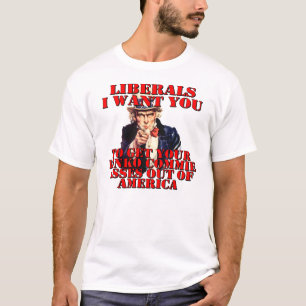 Liberalen: laat Amerika T-shirt over