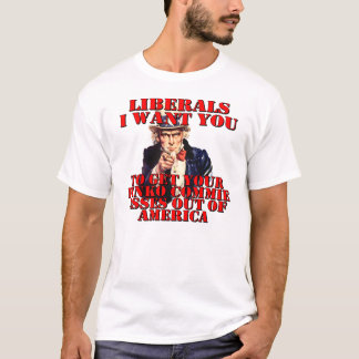 Liberalen: laat Amerika T-shirt over