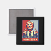 Liberalen laten huilen voor President Donald Trump Magneet (Voorkant / Achterkant)