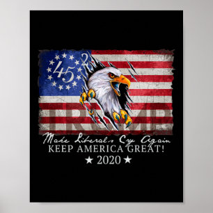 Liberalen weer laten huilen - Donald Trump Verkiez Poster