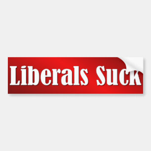 Liberalen zuigen bumpersticker