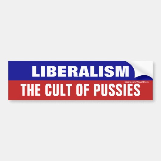 Liberalism Bumpersticker (Voorkant)