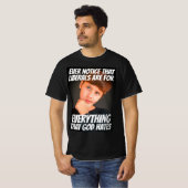 LIBERALISME = ALLES WAT GOD HATES T-SHIRTS HEEFT (Voorkant volledig)