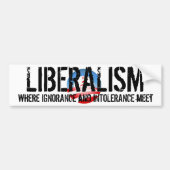 liberalisme bumpersticker (Voorkant)