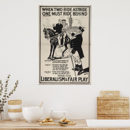 Liberalisme en fair play poster (Keuken)
