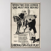 Liberalisme en fair play poster (Voorkant)