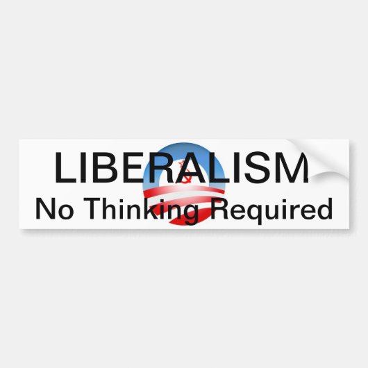 Liberalisme II Bumpersticker (Voorkant)