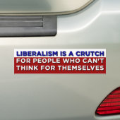 Liberalisme is een kruit bumpersticker (Op auto)