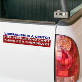 Liberalisme is een kruit bumpersticker (Op Truck)