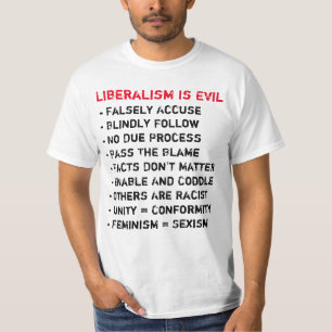 Liberalisme is een kwaad T-shirt