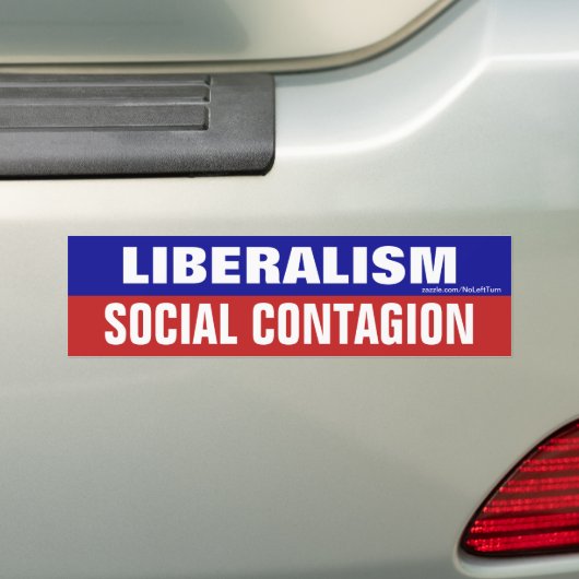 Liberalisme is een sociale Bumpersticker (Op auto)