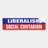 Liberalisme is een sociale Bumpersticker (Voorkant)