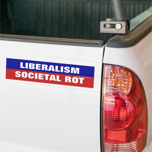 Liberalisme is maatschappelijke wortel bumpersticker (Op Truck)