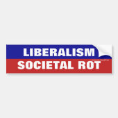 Liberalisme is maatschappelijke wortel bumpersticker (Voorkant)