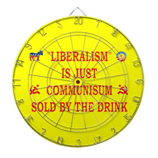 LIBERALISME IS NET COMMUNISME DARTBORD (Voorkant)
