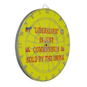 LIBERALISME IS NET COMMUNISME DARTBORD (Voorkant Links)